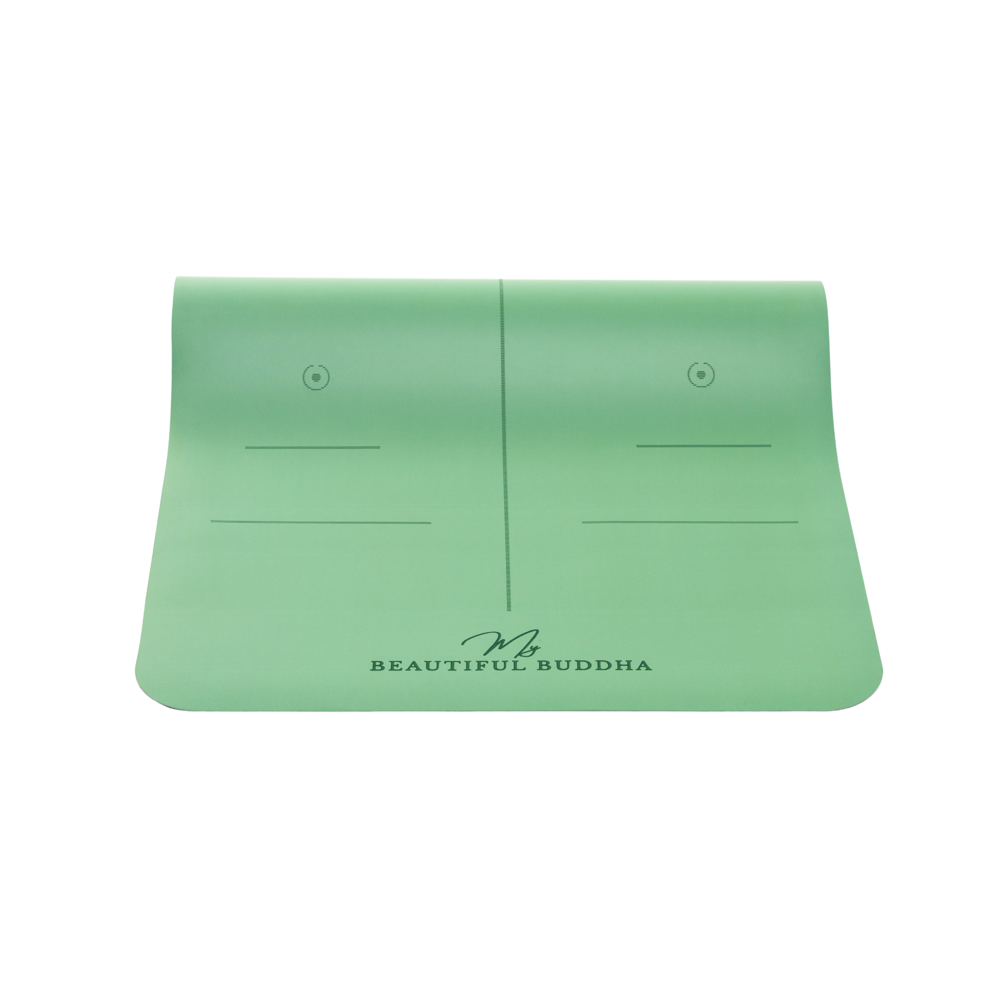 Premium Yoga Mat - Forest Green + Carry Stretch Strap
