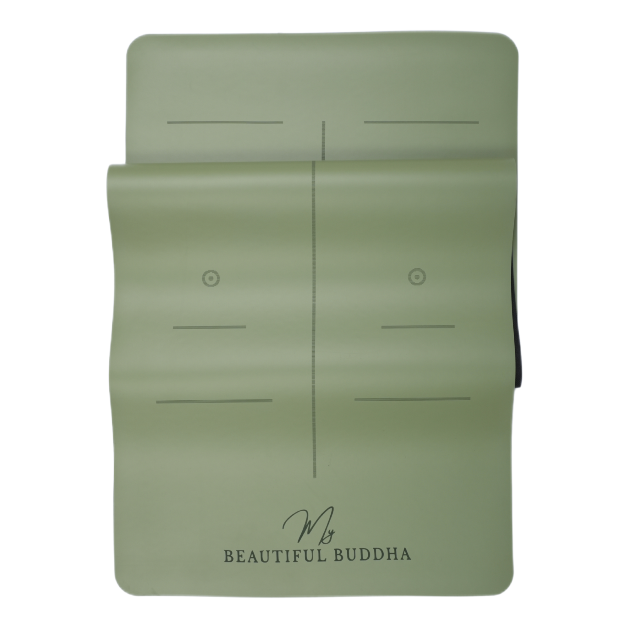 MBB Signature 5mm Studio Yoga Mat with a Carry Stretch Strap - Best Seller - Sage