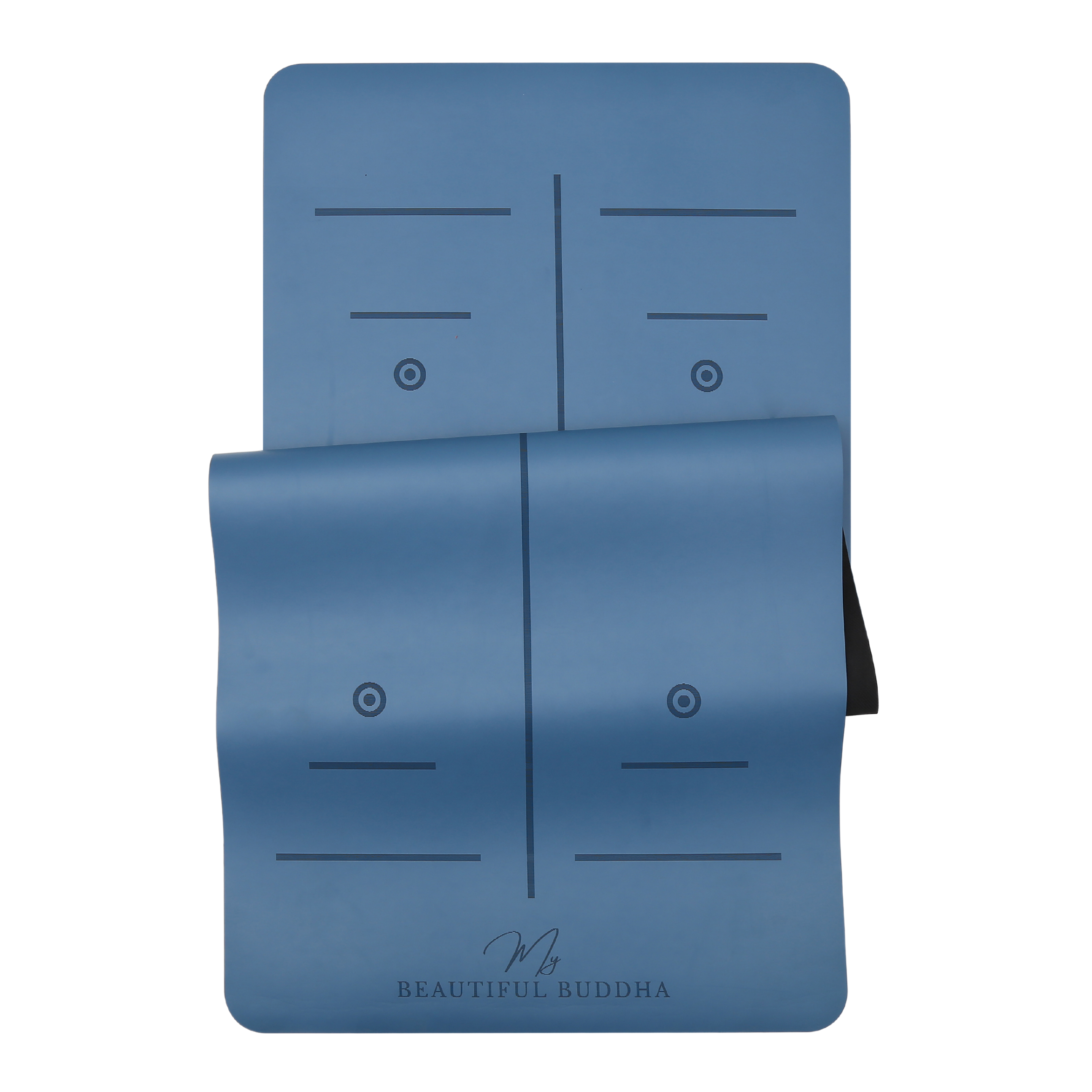 Premium Yoga Mat - Regal Blue + Carry Stretch Strap