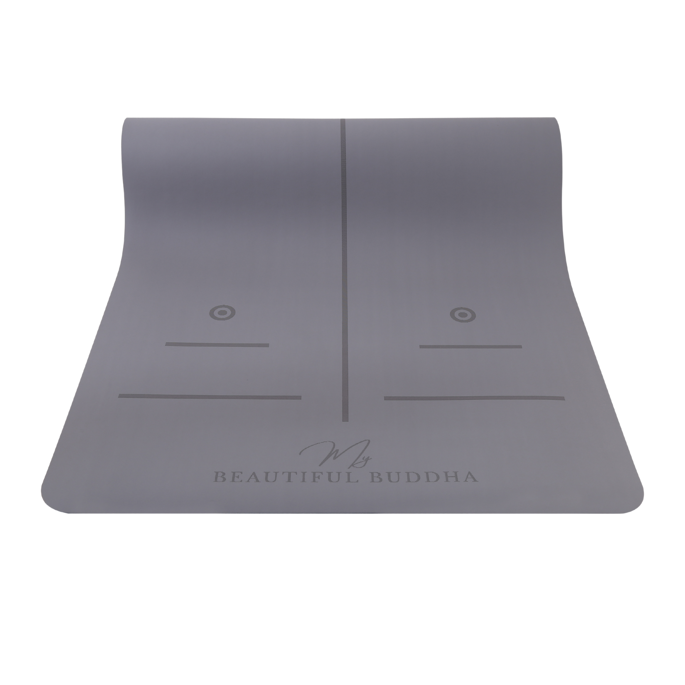 Premium Yoga Mat - Graphite Light Grey + Carry Stretch Strap