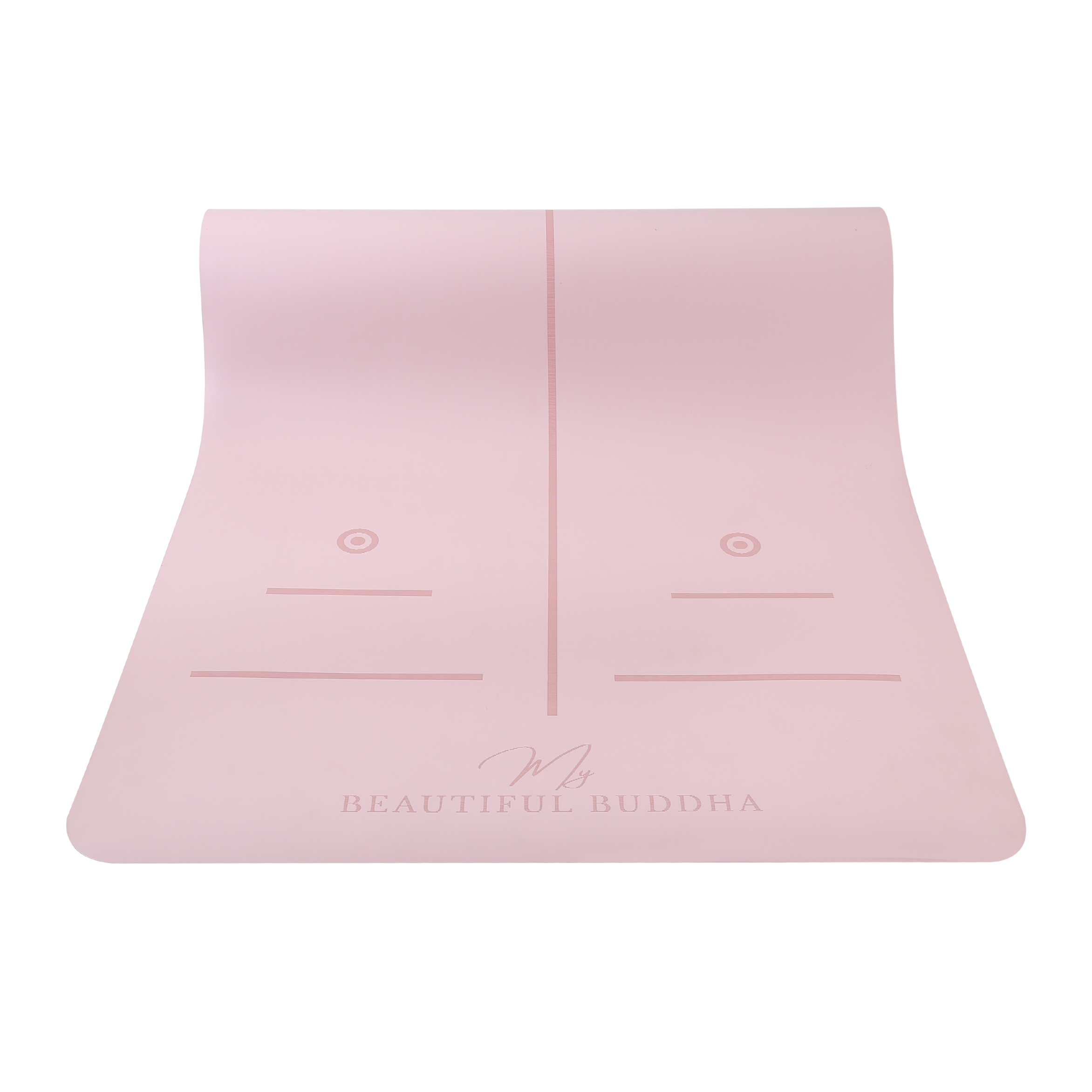 Premium Yoga Mat - Pastel Pink + Carry Stretch Strap