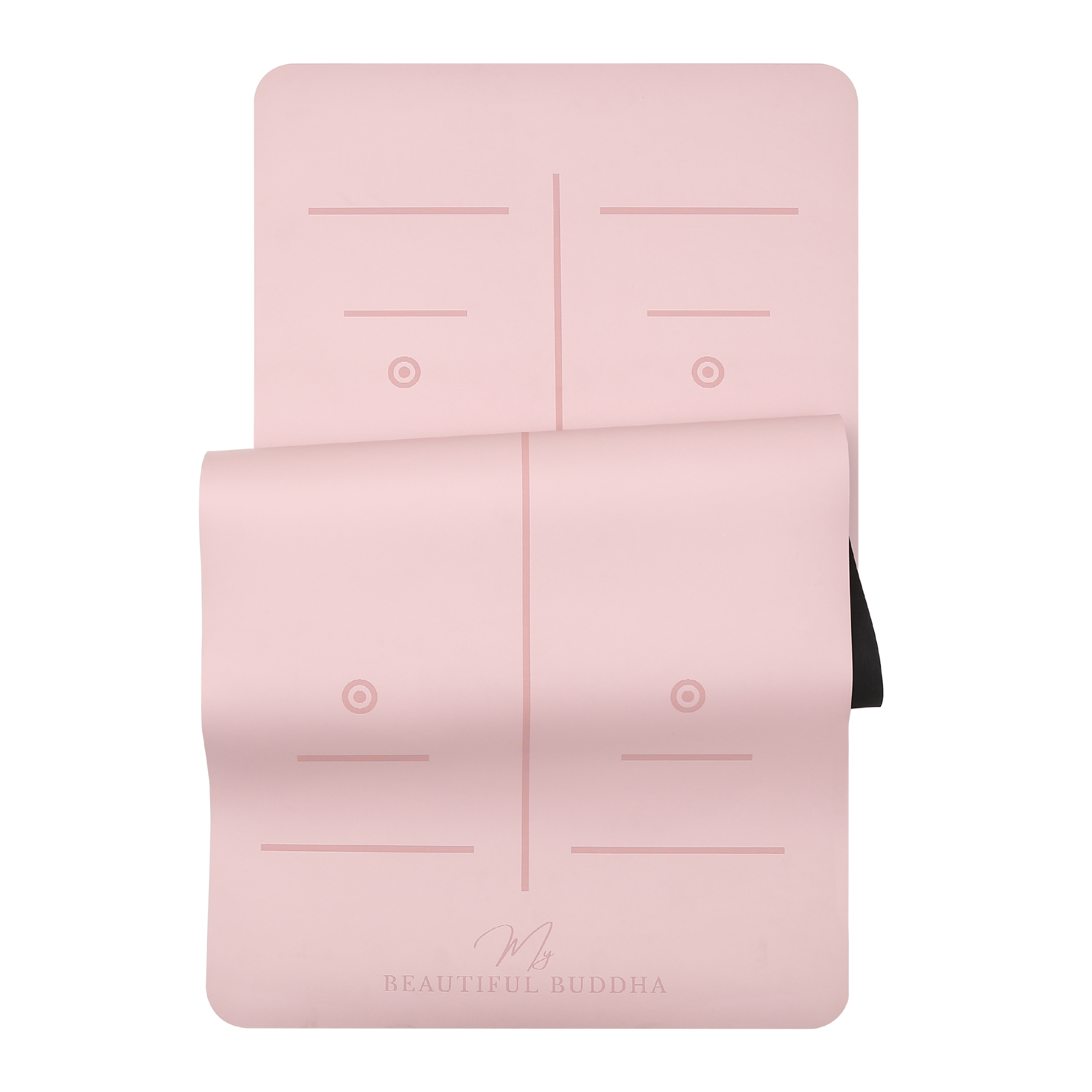 Premium Yoga Mat - Pastel Pink + Carry Stretch Strap