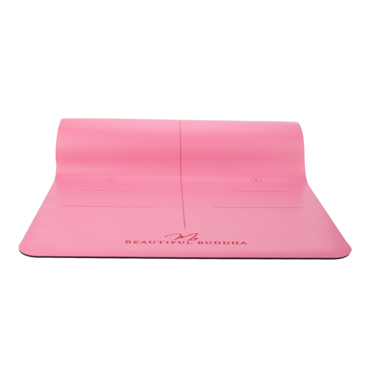 Premium Yoga Mat - Fuchsia Pink + Carry Stretch Strap