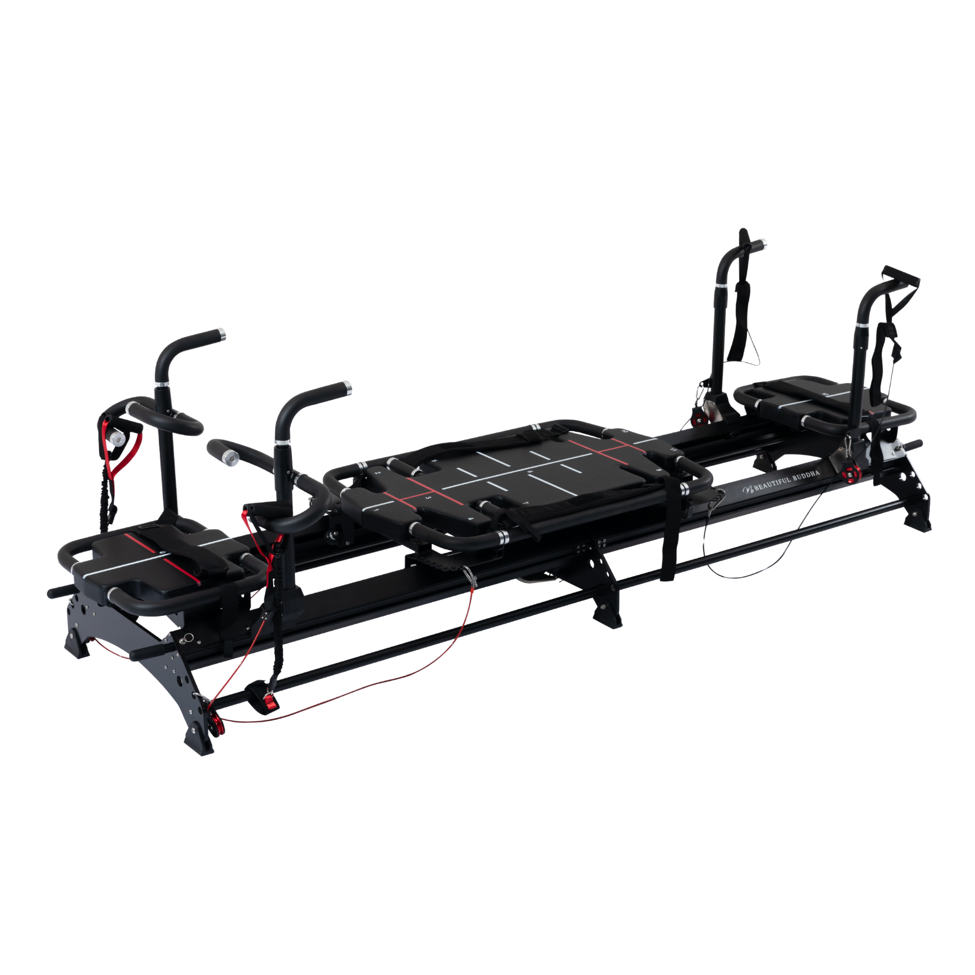 Studio Pinnacle+ Reformer – Commercial Carbon Steel – MegaForm Pilates