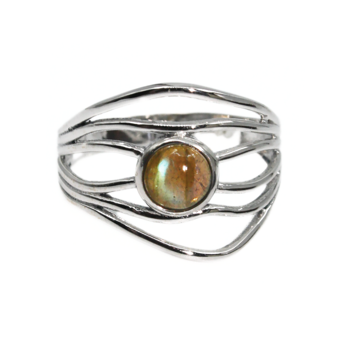 Labradorite Layered Ring