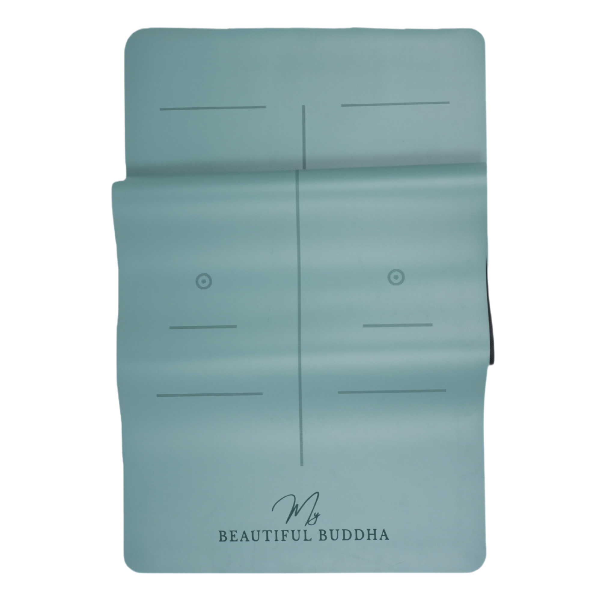 MBB Signature 5mm Studio Yoga Mat with a Carry Stretch Strap - Best Seller - Aqua Teal