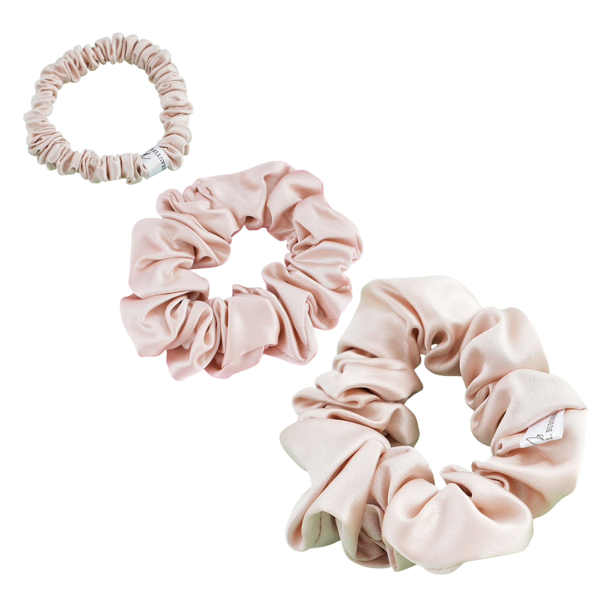 My Beautiful Buddha Pure Silk Scrunchies – Size Variety Pack