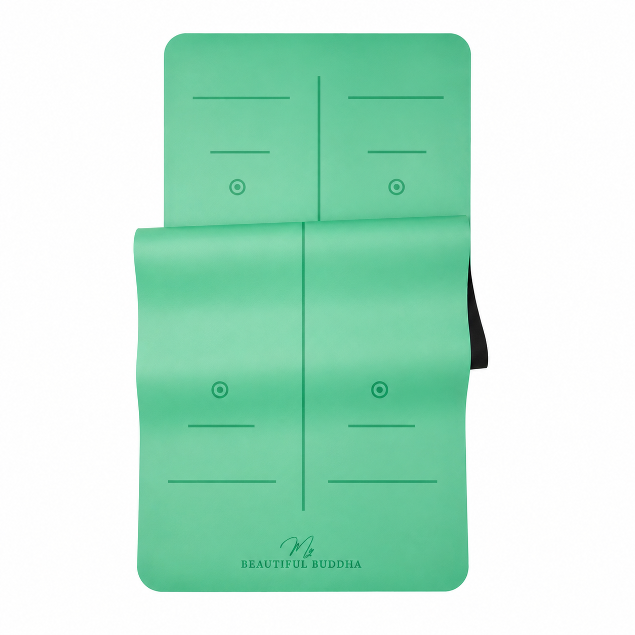 Premium Yoga Mat - Forest Green + Carry Stretch Strap