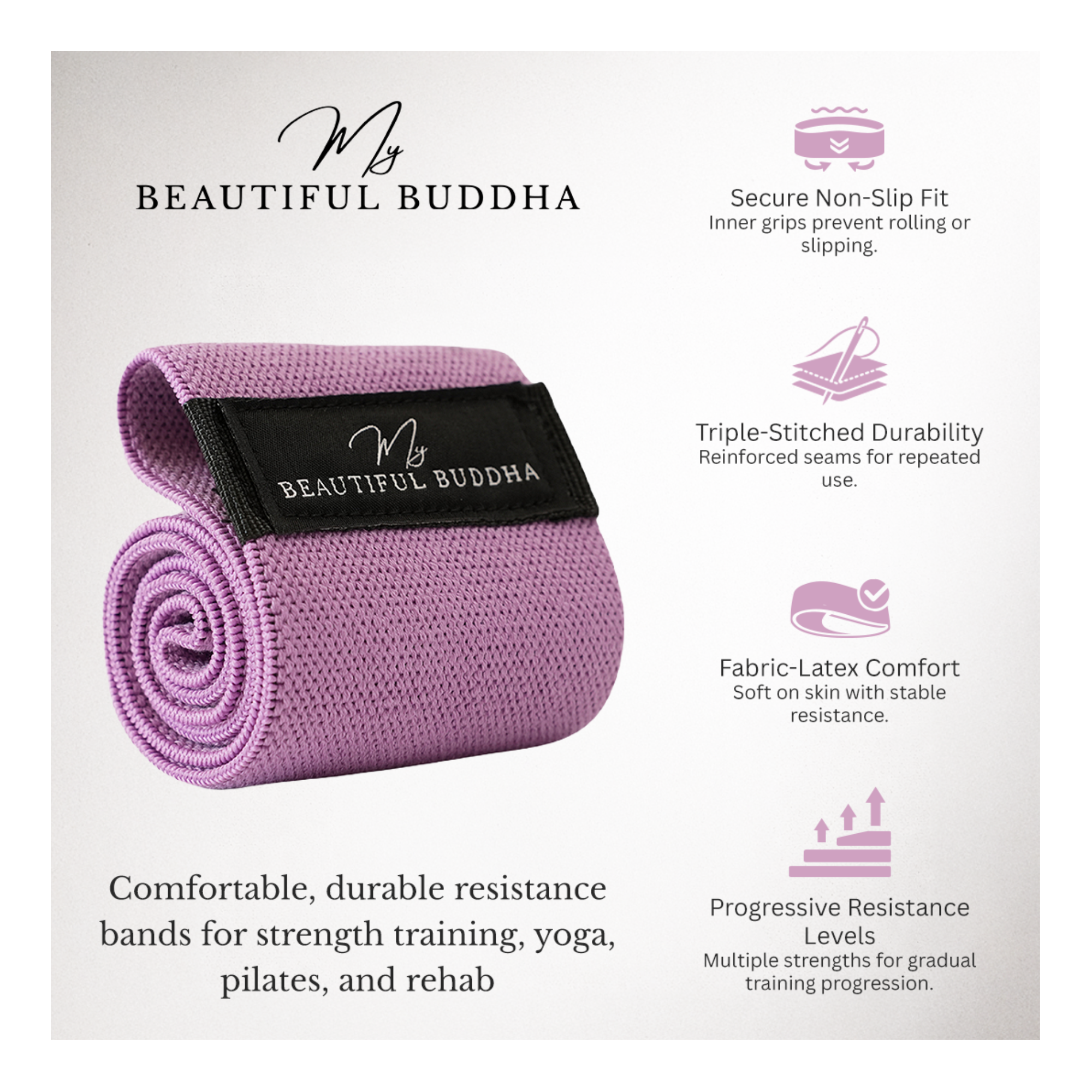 Core Movement Resistance Bands -Triple-Stitched- Strength and Flexibility