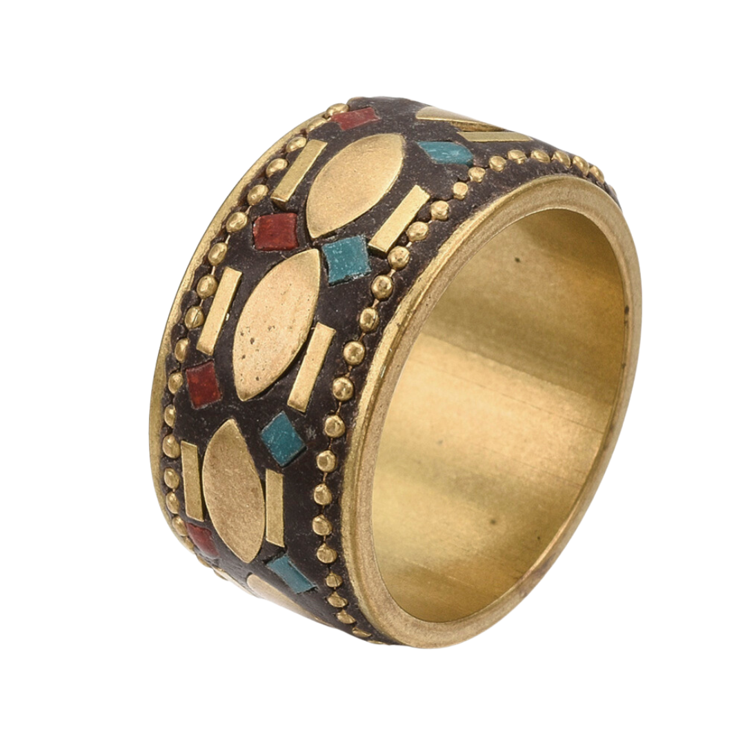 Handmade Indonesian Brass Band Ring