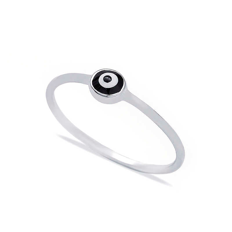 Handcrafted Sterling Silver Evil Eye Ring