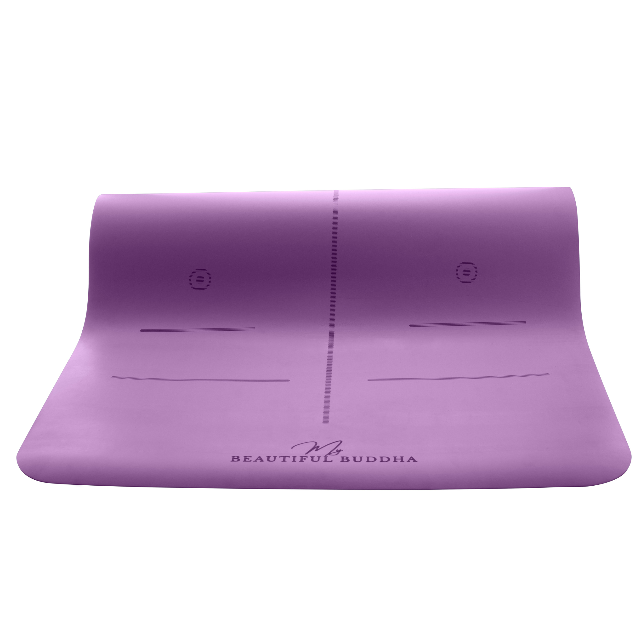 Premium Yoga Mat - Purple Iris + Carry Stretch Strap