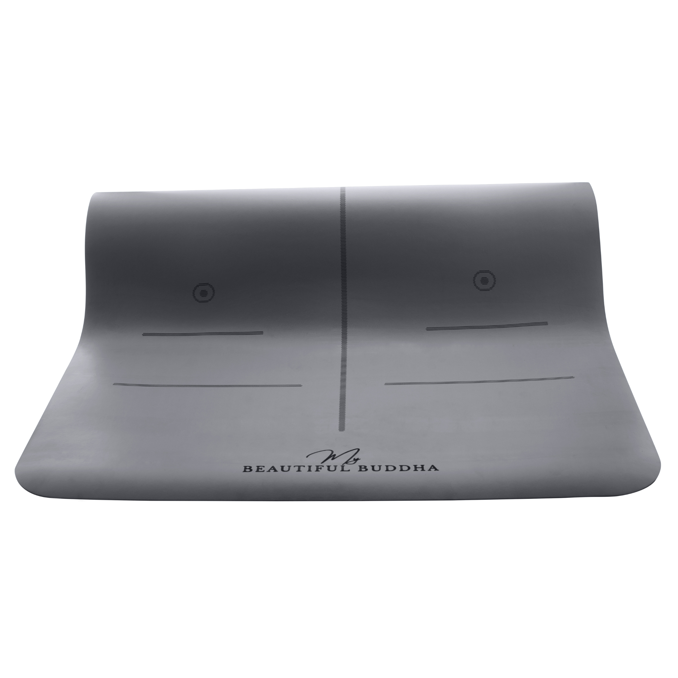 Premium Yoga Mat - Wolf Grey + Carry Stretch Strap