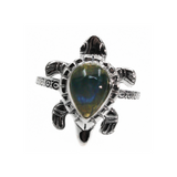 Labradorite Turtle Ring