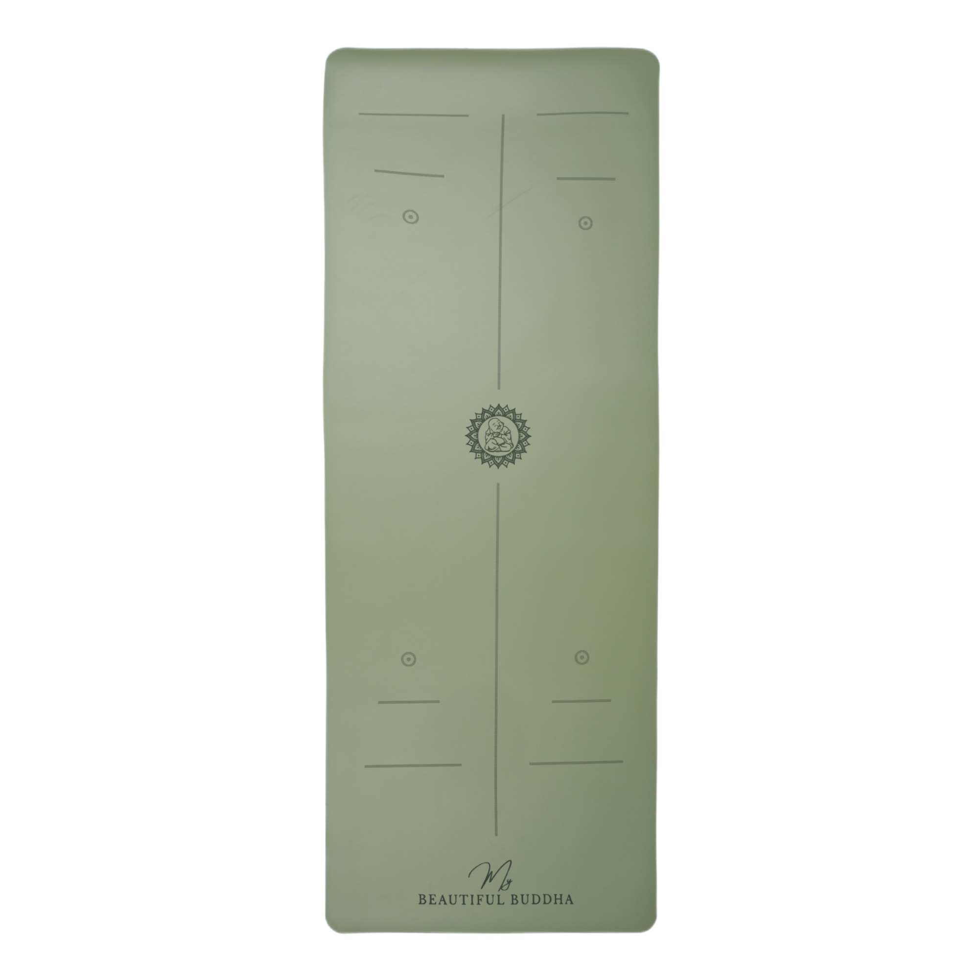 MBB Signature 5mm Studio Yoga Mat with a Carry Stretch Strap - Best Seller - Sage