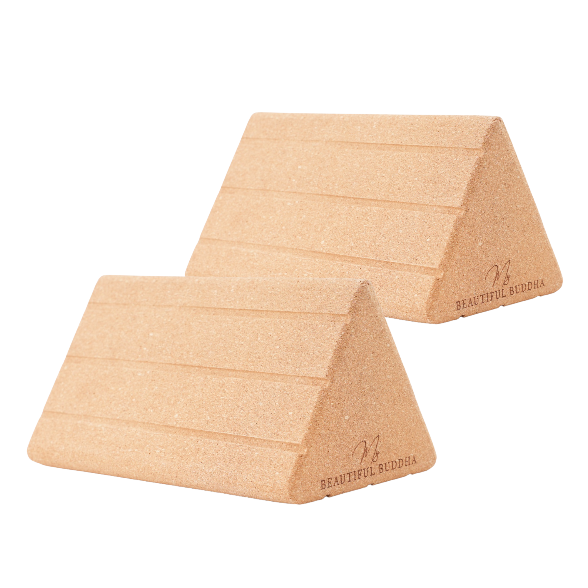 Triangular Cork Yoga Wedge  – Angled Joint Support for Poses & Postures