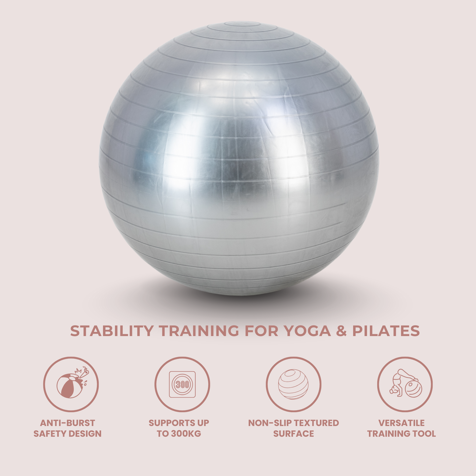 Core Balance Exercise Ball – Yoga & Pilates – 55cm –  75cm