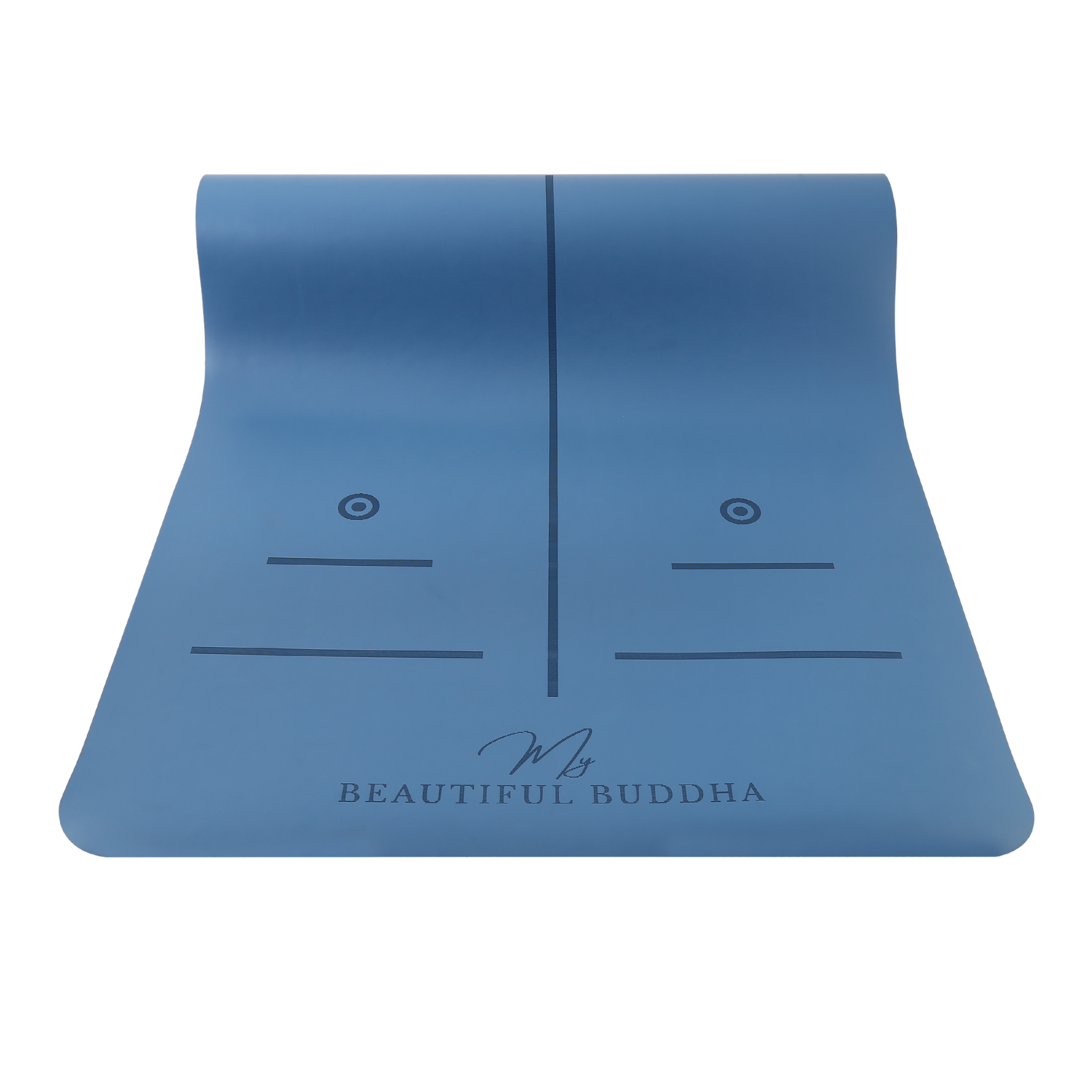 Premium Yoga Mat - Regal Blue + Carry Stretch Strap