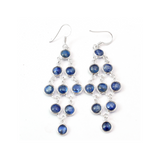 Labradorite Chandelier Bezel Earrings