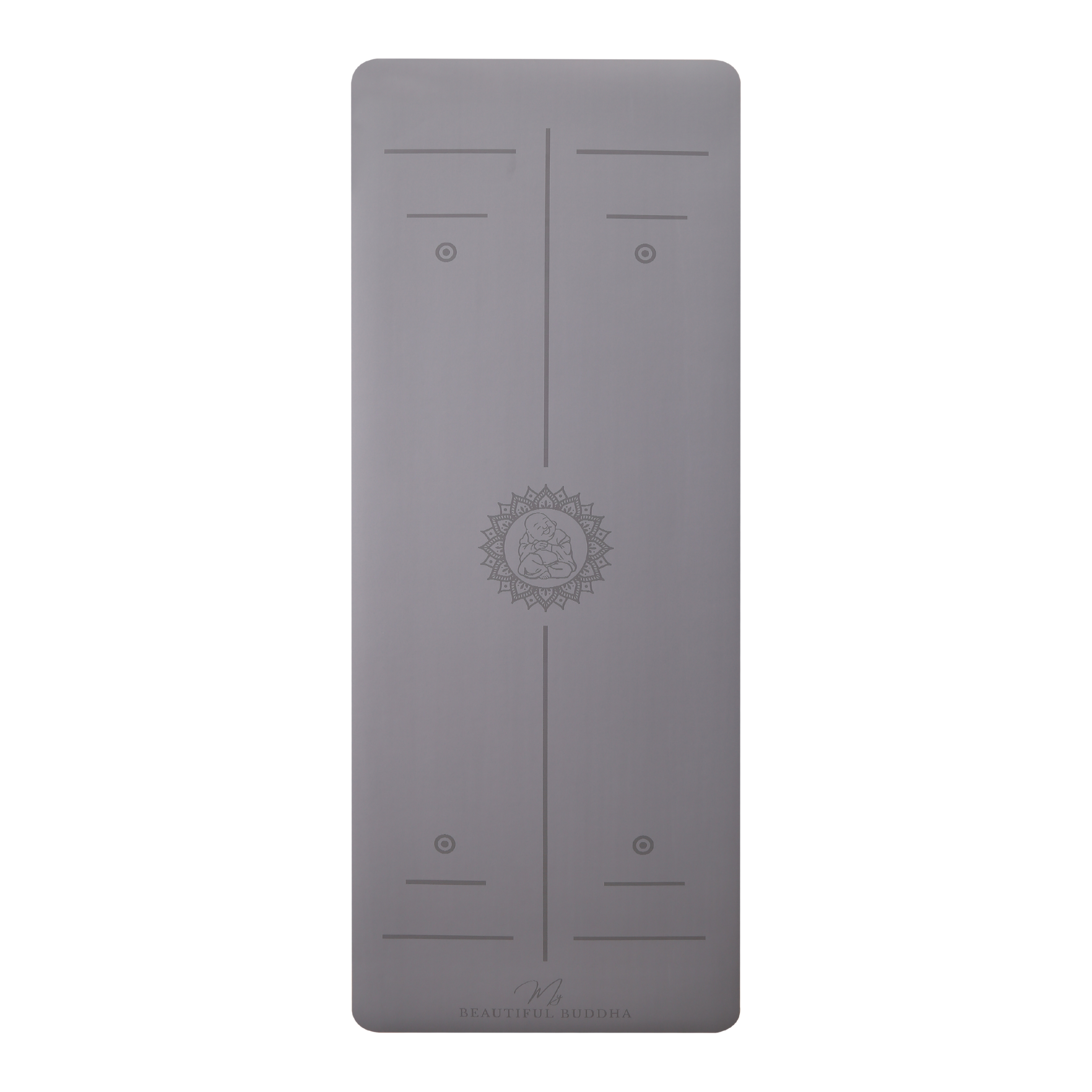 MBB Signature 5mm Studio Yoga Mat with a Carry Stretch Strap - Best Seller - Graphite Light Grey