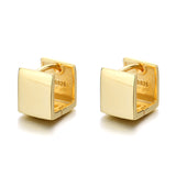 Chunky Cube Huggie Earrings