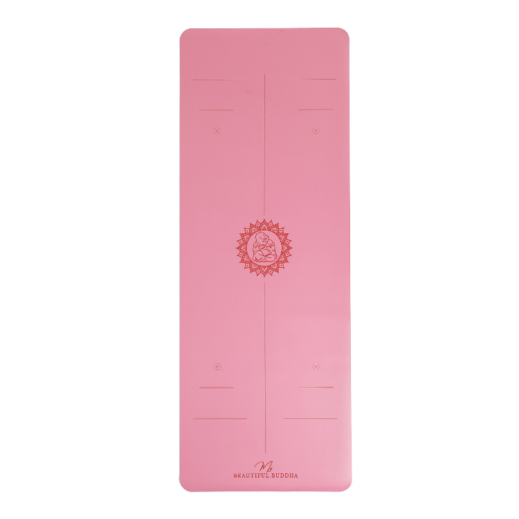 Premium Yoga Mat - Fuchsia Pink + Carry Stretch Strap