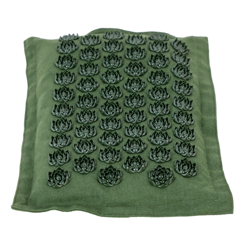Acupressure Mat & Pillow – Organic Cotton, Coconut Husk & Lotus Spikes