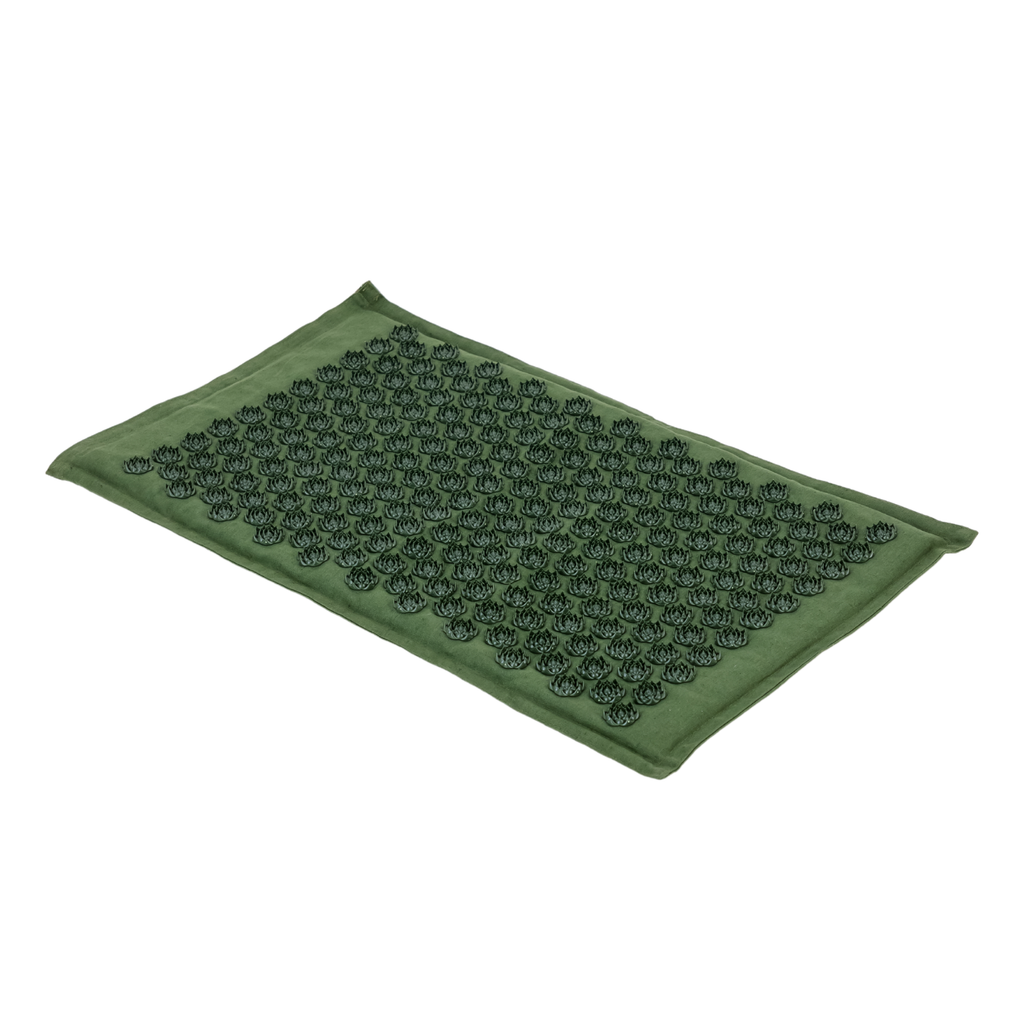 Acupressure Mat & Pillow – Organic Cotton, Coconut Husk & Lotus Spikes