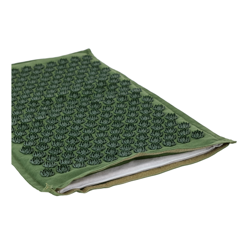 Acupressure Mat & Pillow – Organic Cotton, Coconut Husk & Lotus Spikes