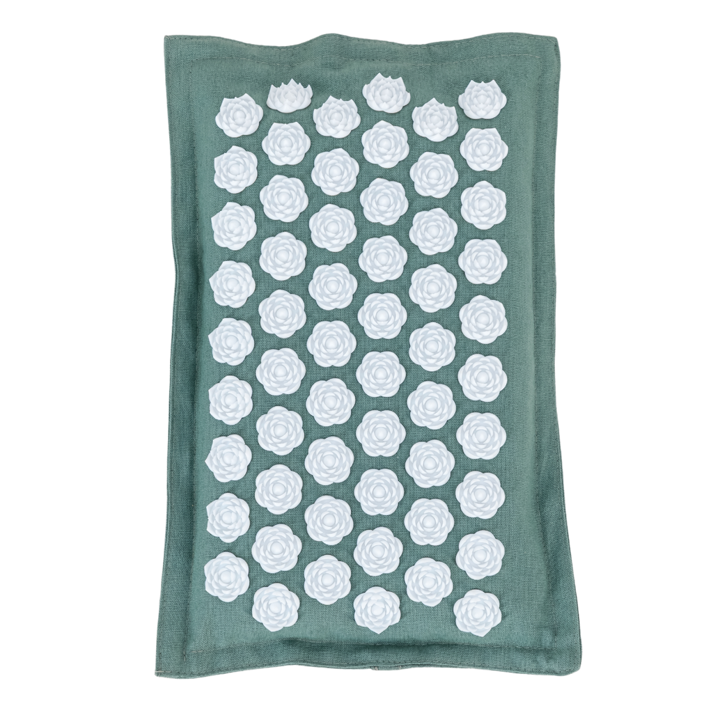 Acupressure Mat & Pillow – Organic Cotton, Coconut Husk & Lotus Spikes