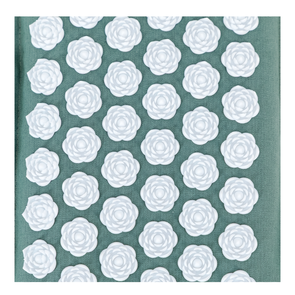 Acupressure Mat & Pillow – Organic Cotton, Coconut Husk & Lotus Spikes