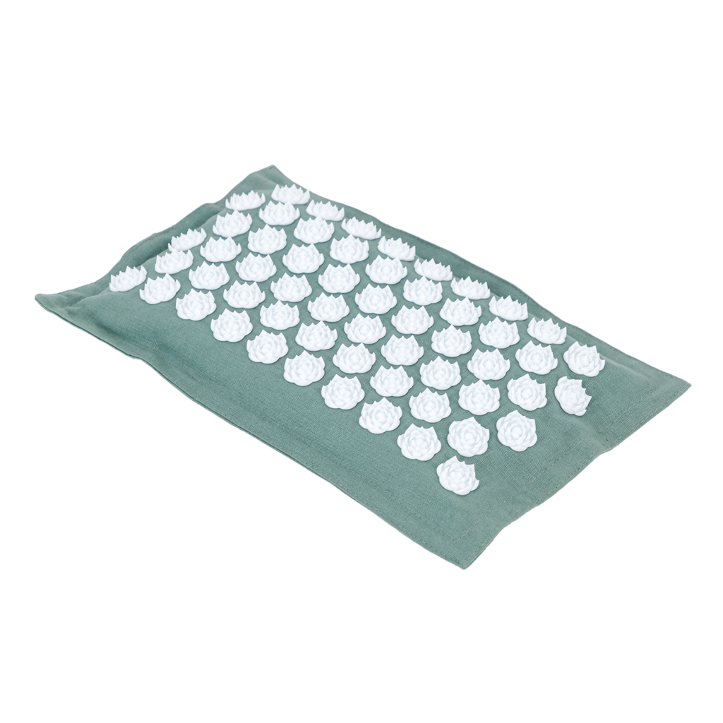 Acupressure Mat & Pillow – Organic Cotton, Coconut Husk & Lotus Spikes