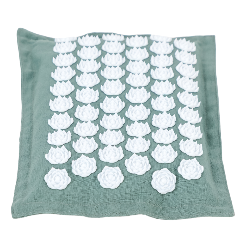 Acupressure Mat & Pillow – Organic Cotton, Coconut Husk & Lotus Spikes