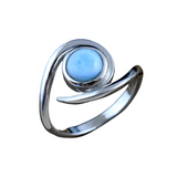 Larimar Swirl Ring