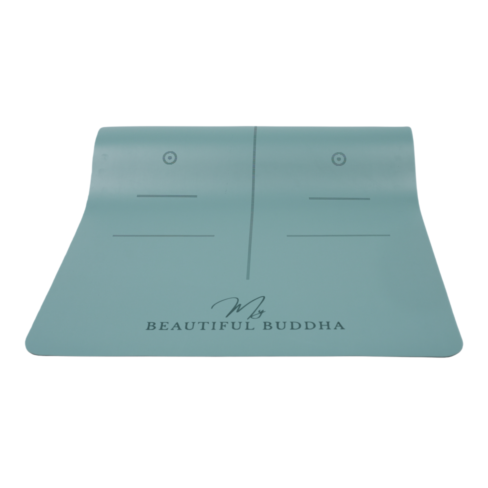 MBB Signature 5mm Studio Yoga Mat with a Carry Stretch Strap - Best Seller - Aqua Teal