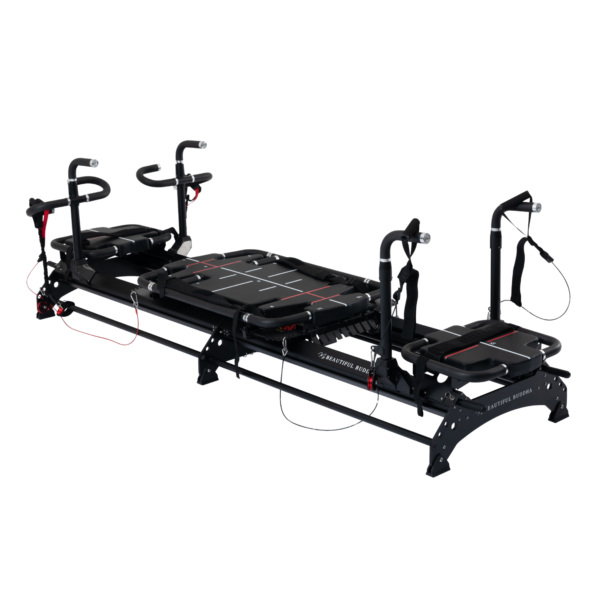 Studio Pinnacle+ Reformer – Commercial Carbon Steel – MegaForm Pilates