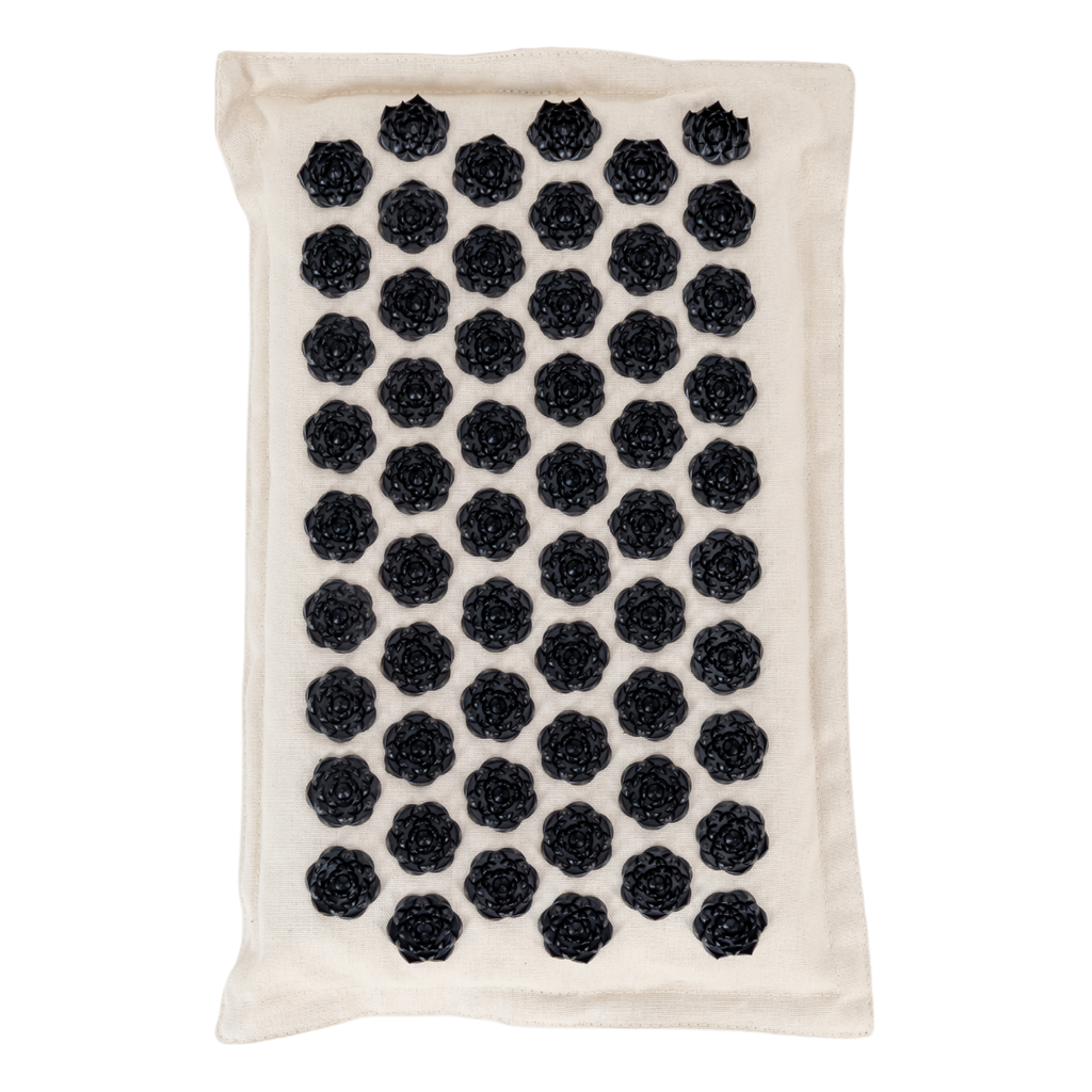 Acupressure Mat & Pillow – Organic Cotton, Coconut Husk & Lotus Spikes