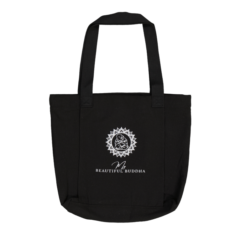 Shadow Cotton Tote Bag With Yoga Matt Holder