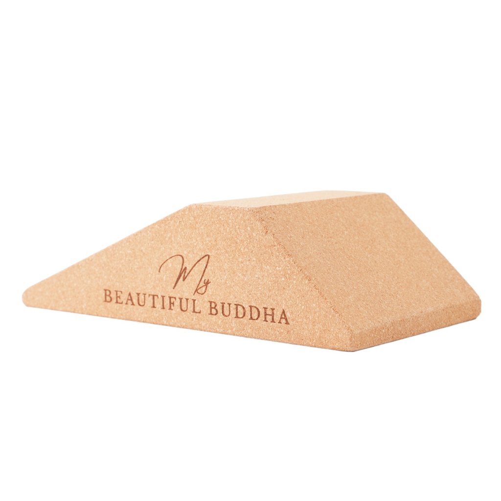 Trapezoid Cork Yoga Wedges – Angled Joint Support for Poses & Postures