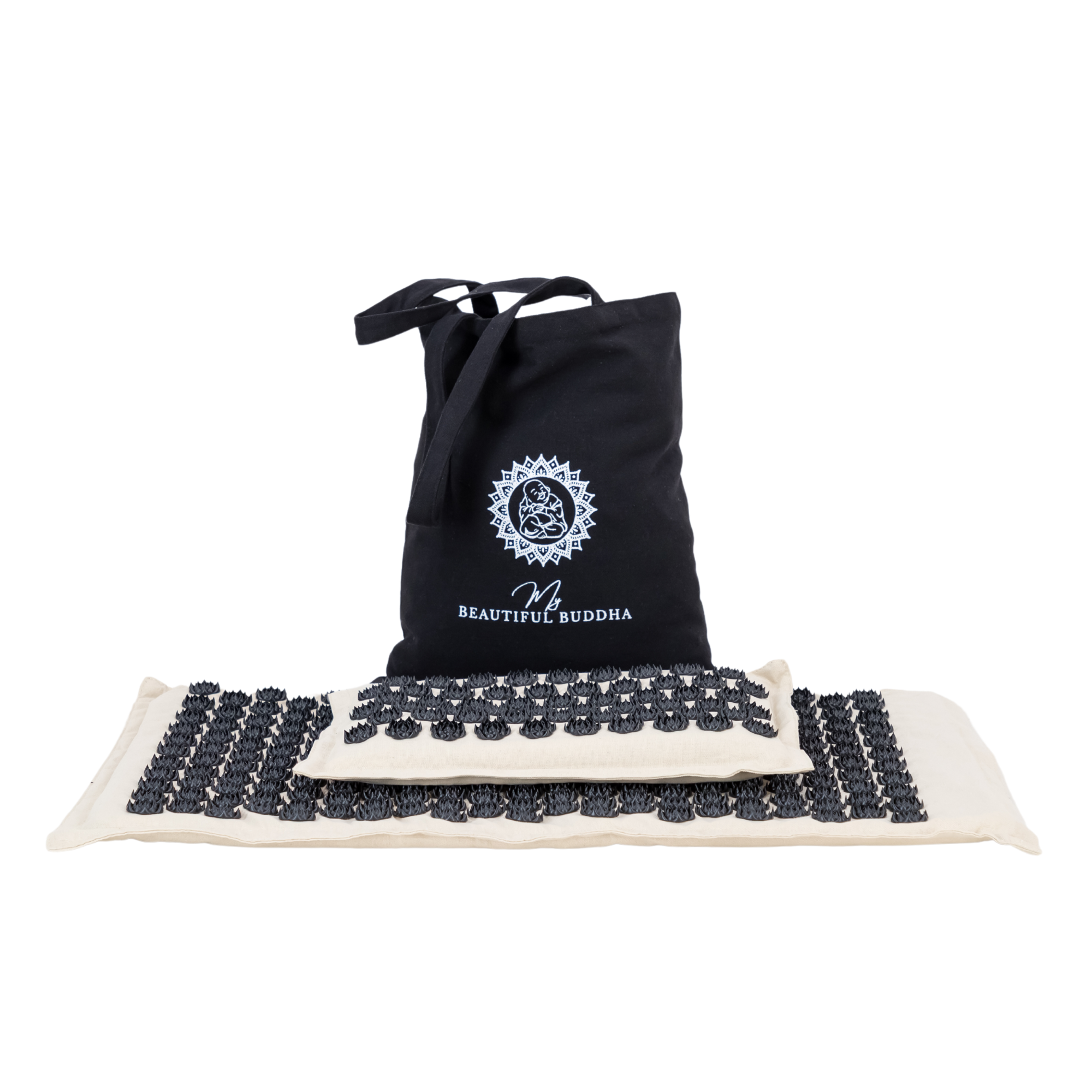 Acupressure Mat & Pillow – Organic Cotton, Coconut Husk & Lotus Spikes