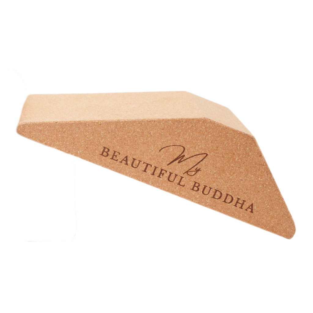 Trapezoid Cork Yoga Wedges – Angled Joint Support for Poses & Postures