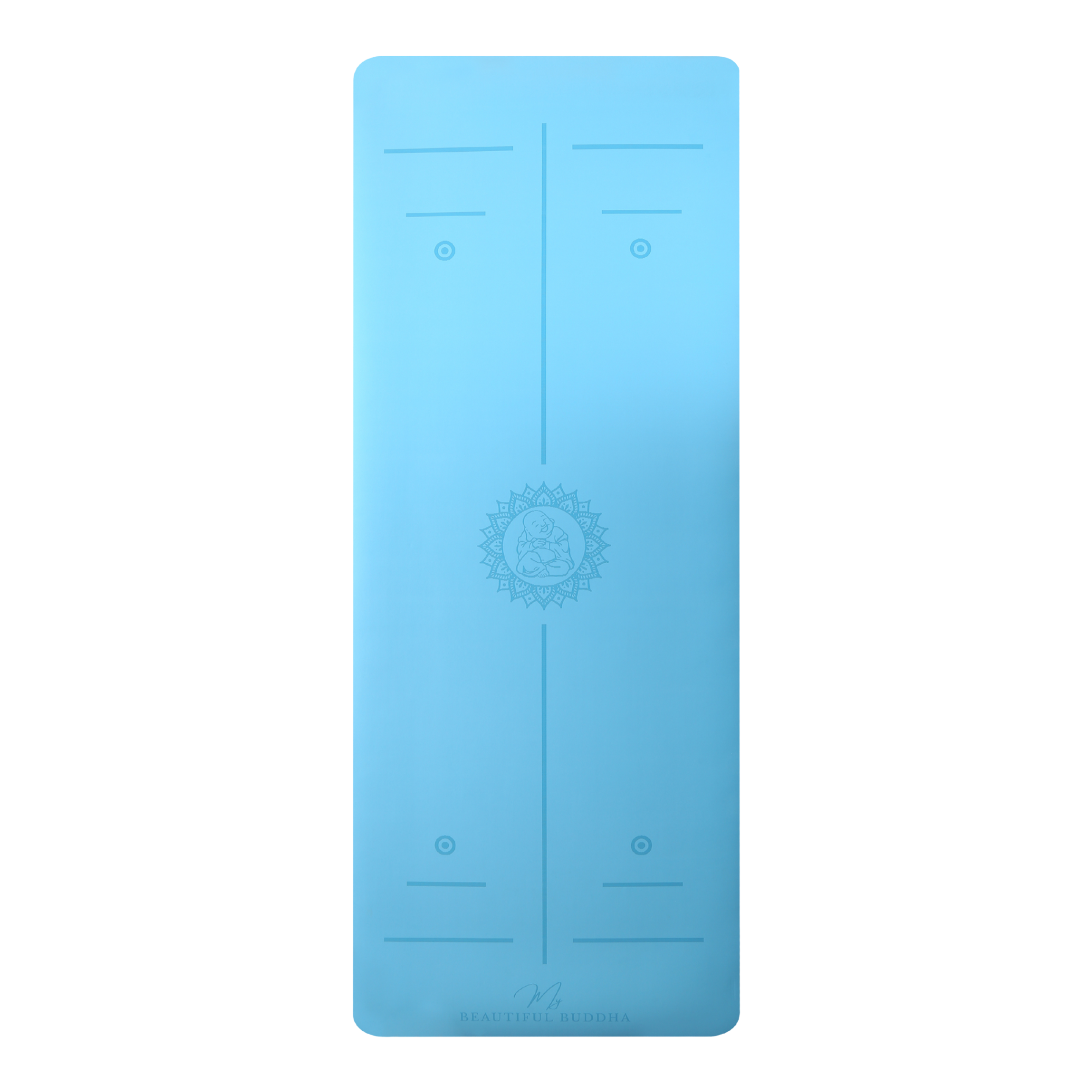 MBB Signature 5mm Studio Yoga Mat with a Carry Stretch Strap - Best Seller - Lapis Blue