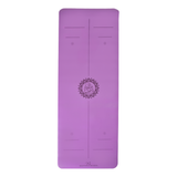 MBB Signature 5mm Studio Yoga Mat with a Carry Stretch Strap - Best Seller - Purple Iris