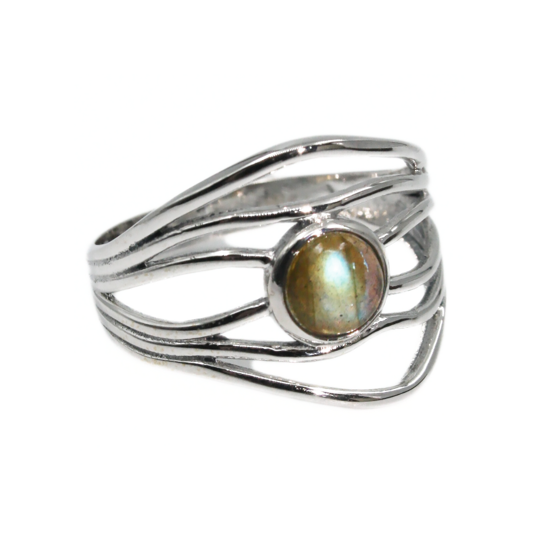 Labradorite Layered Ring