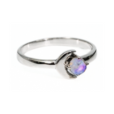 Crescent Moonstone Ring