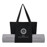 Shadow Yoga Mat Carry Tote Bag - Organic Cotton - Pilates, Barre, Sculpt