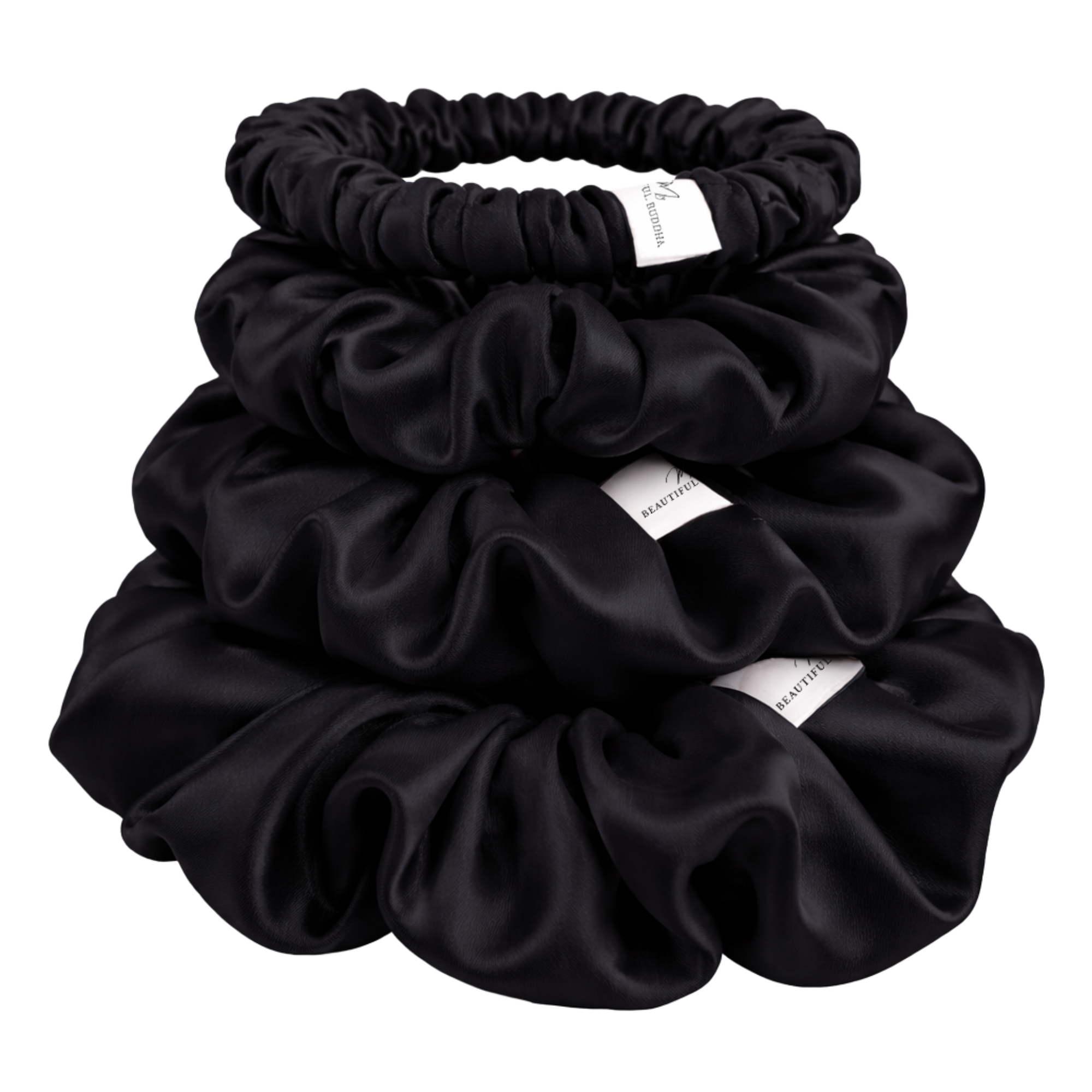 My Beautiful Buddha Pure Silk Scrunchie - Friction-Free - 1-Pack (Single)