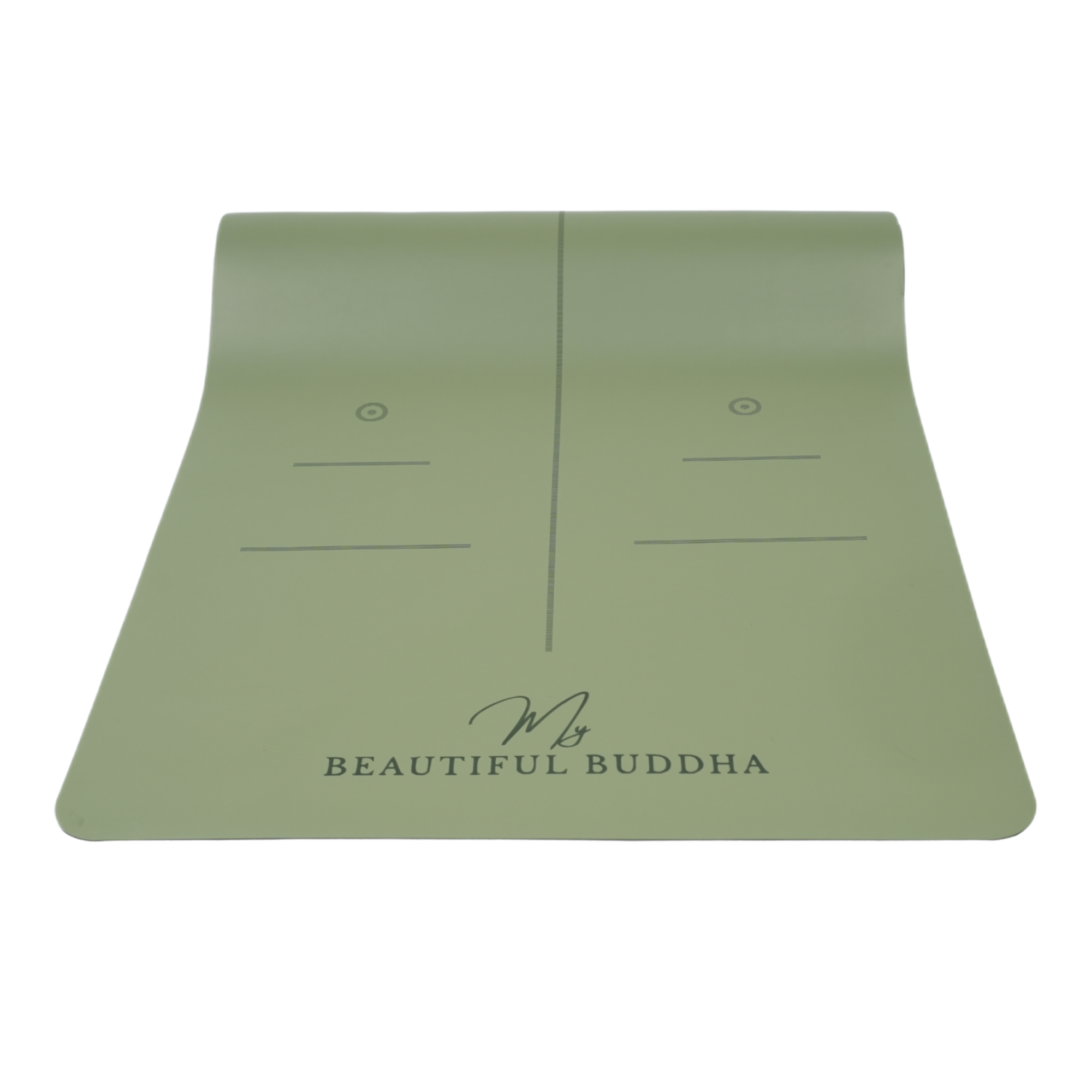 MBB Signature 5mm Studio Yoga Mat with a Carry Stretch Strap - Best Seller - Sage