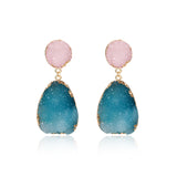 Bohemia Druzy Dangle Drop Earrings