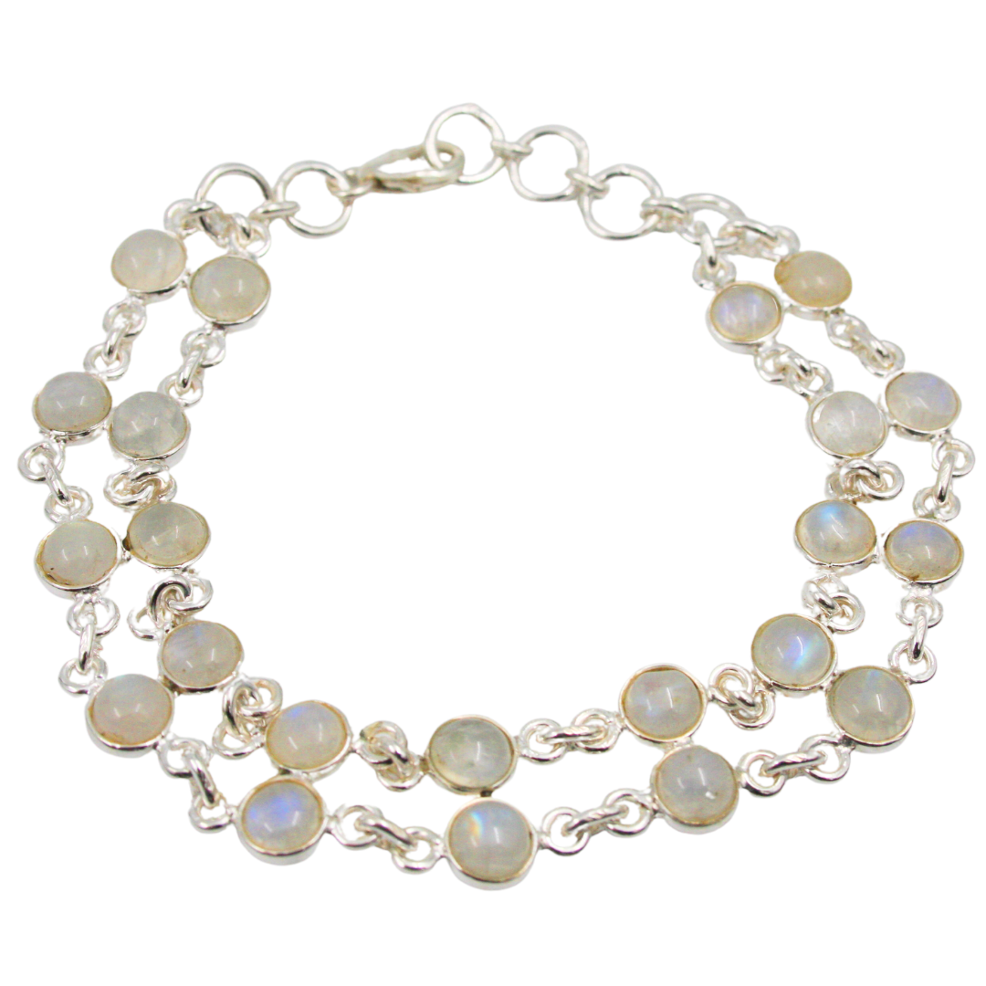 Layered Moonstone Bracelet
